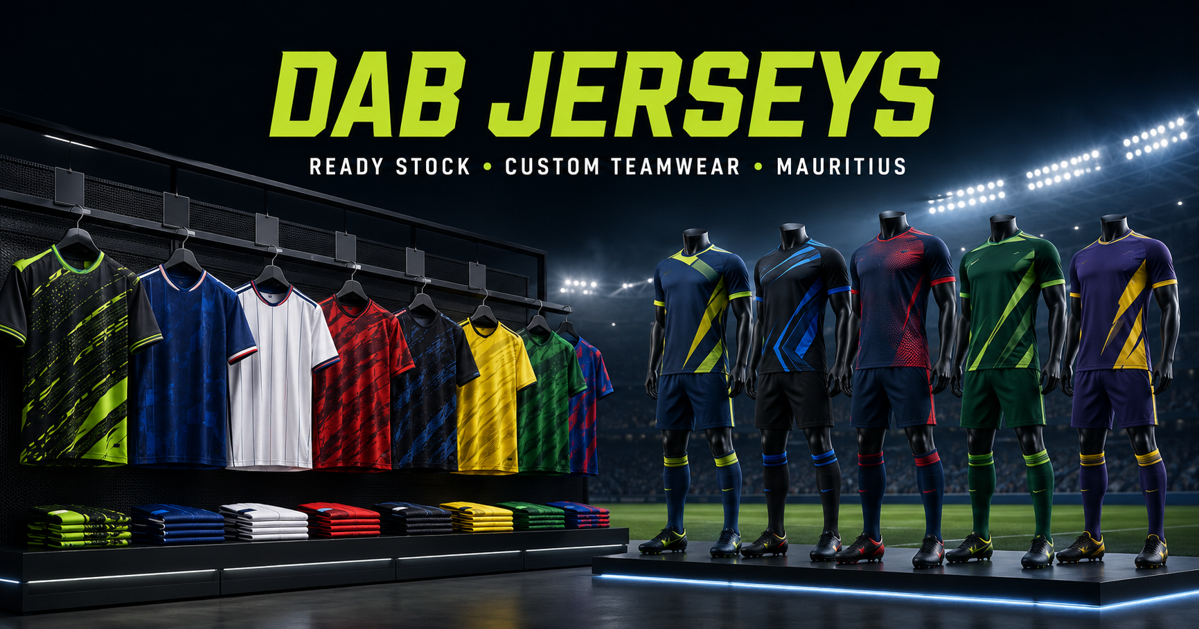 DAB Jerseys custom football teamwear collection